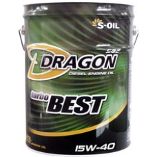 Моторное масло S-OIL DRAGON TURBO BEST 15W-40 20л