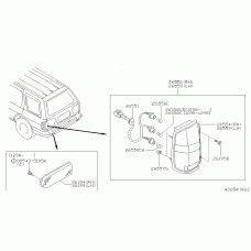 NISSAN 26717-89970 - Лампа дополнительного освещения Koito