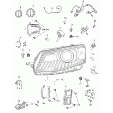 VAG 1T0 941 329 B - Блок розжига ксенона Skoda Octavia, Superb, Yeti, VW Touareg, Touran