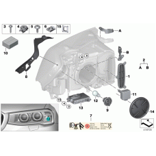 BMW 63  12 8 523 990 - Лампа ксеноновой фары ! \BMW K48 (K 1600 GT, K GTL), K61 Bagger), X3 F25, X4 F26