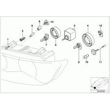 BMW 63128389744 - Патрон лампы ! \BMW 5 E39, X5 E53, Z3 E36