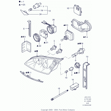 FORD 4075423 - Лампа повторителя поворота Focus/2/Mondeo 00-07/Fiesta/Fusion 01-