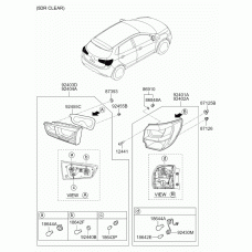 Hyundai 1864421058L - 1864421058L Лампочка P21/5 12в усики на разной высоте