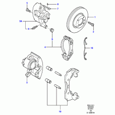 FORD 5023998 - колодки дисковые торм. перед. Ford