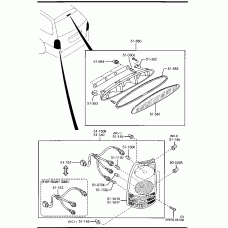 MAZDA LD62-51-180 - Фонарь задний лев