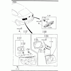 MAZDA BN8P-51-3F0C - Фонарь задн.прав.внутр.красн. SDN