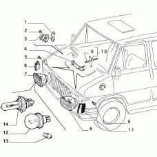 FIAT 14152090 - ЛАМПА 12 В 5 ВТ