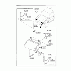 MAZDA U009-51-036 - Автозапчасть/SPRING, RETAINER