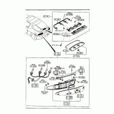 MAZDA 8BE5-51-160 - Задняя левая комбинированная фара (комплект)