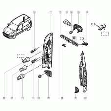 NISSAN 7703 097 179 - ЛАМПА НАКАЛИВАНИЯ, М