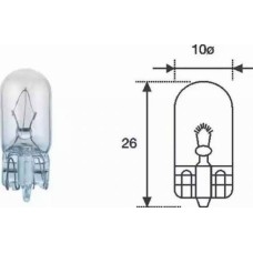 Magneti Marelli 003921100000 - лампа! (W5W) 12V W2.1X9.5d передний габарит, стеклянный цоколь\