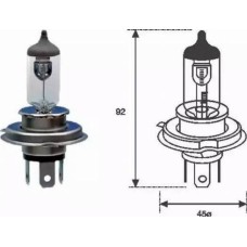 Magneti Marelli 002555100000 - лампа! (H4) 60/55W 12V P43T галогенная стандарт\