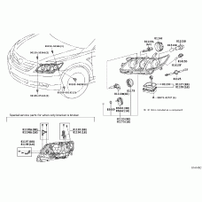 TOYOTA 8110733620 - БЛОК УПРАВЛЕНИЯ ФАРАМИ