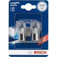 BOSCH 1 987 301 050 - Деталь Лампа накаливания сигнальная P21W BA15s Long Life Day 12V 21W Блистер 2 шт 1987301050