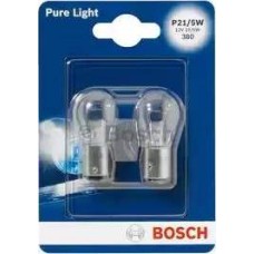 BOSCH 1 987 301 016 - лампа! (P21/5W) 12V BAY15d стоп/габарит двухнитевая в блистере\