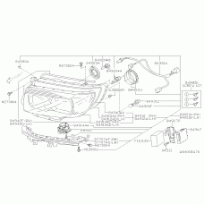 Subaru 784920080 - Лампочка подсветки номеpа