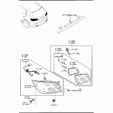 MAZDA EA01-51-146B - EA0151146B КЛИПСА ПЛАСТИК