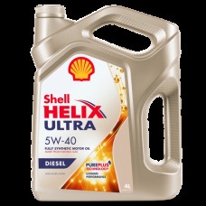 Моторные масла SHELL SHELL 5W40 HELIX ULTRA DIESEL/4