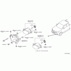 NISSAN KE260-89983 - ЛАМПА ГАЛОГЕНОВАЯ, МОЩНОСТЬ 55 Вт